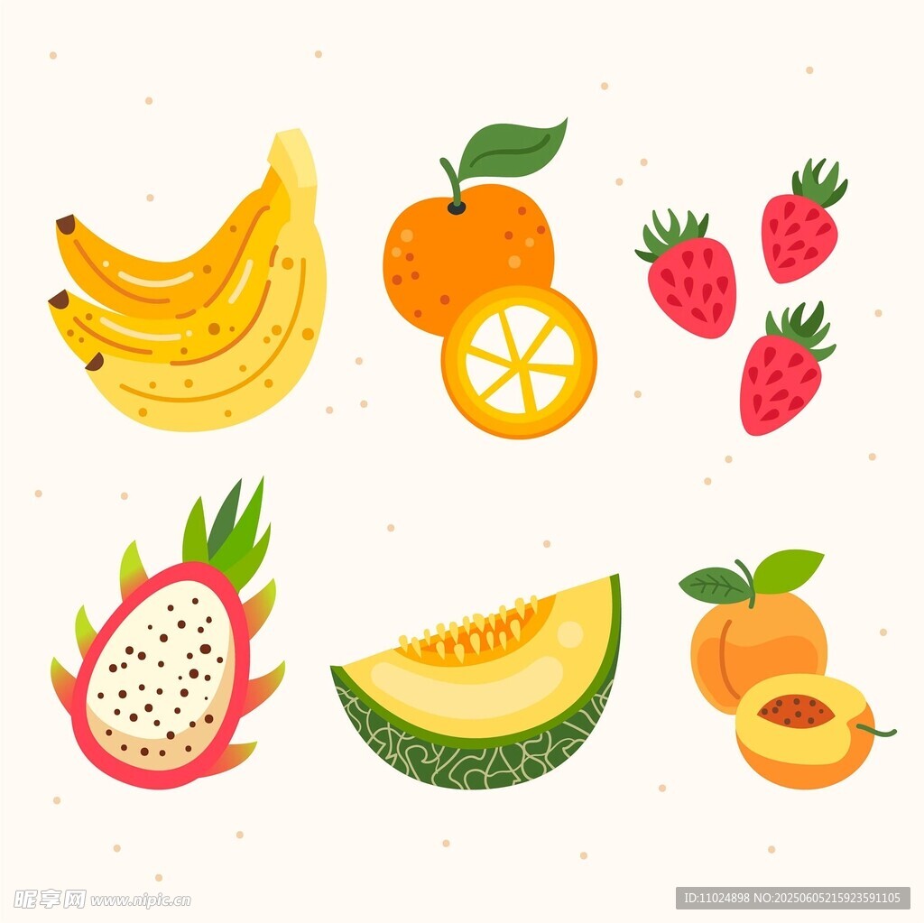 缤纷水果插画