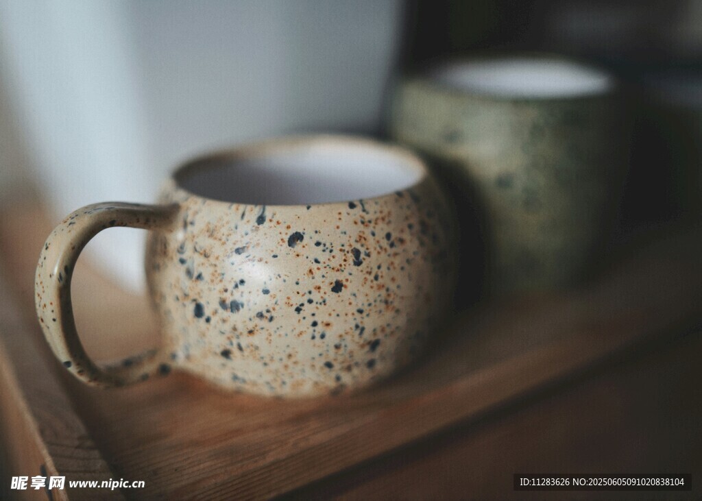 复古斑点陶瓷咖啡杯