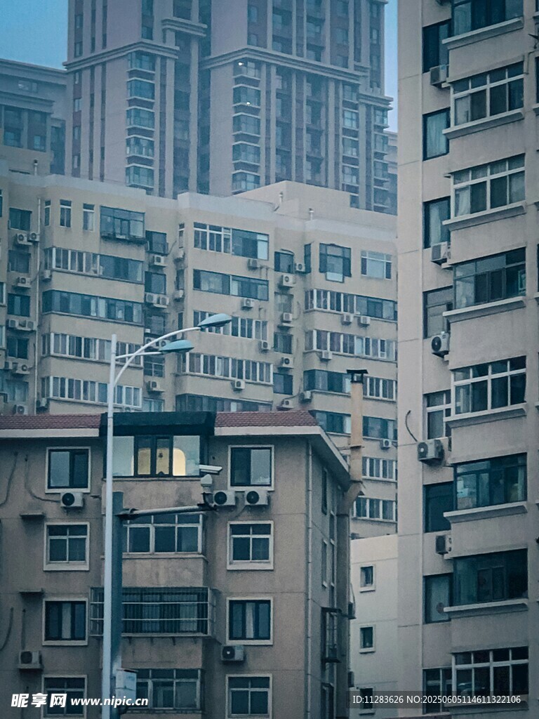 城市中的居民楼景观