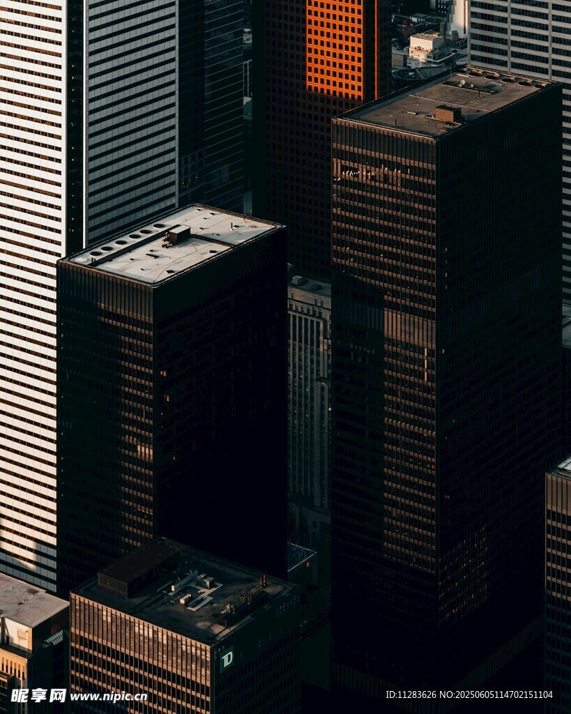 城市高楼俯瞰景象