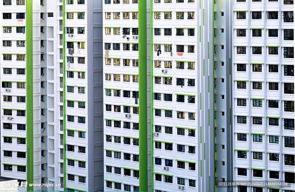 高楼林立的城市建筑景观
