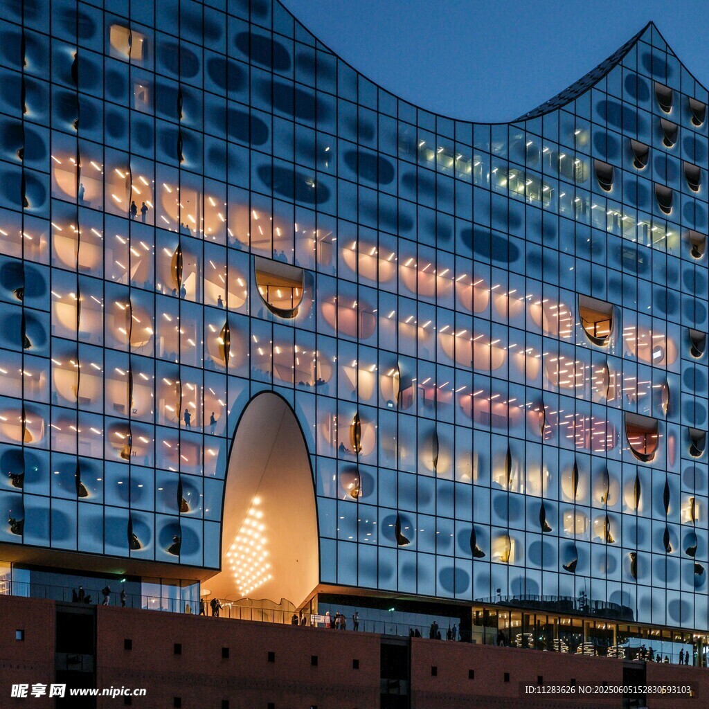 汉堡易北爱乐厅夜景