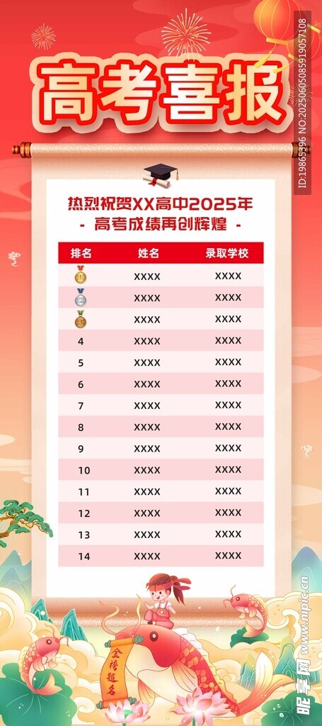 高考喜报宣传战报