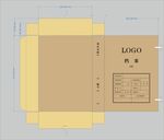 简约档案盒设计模板