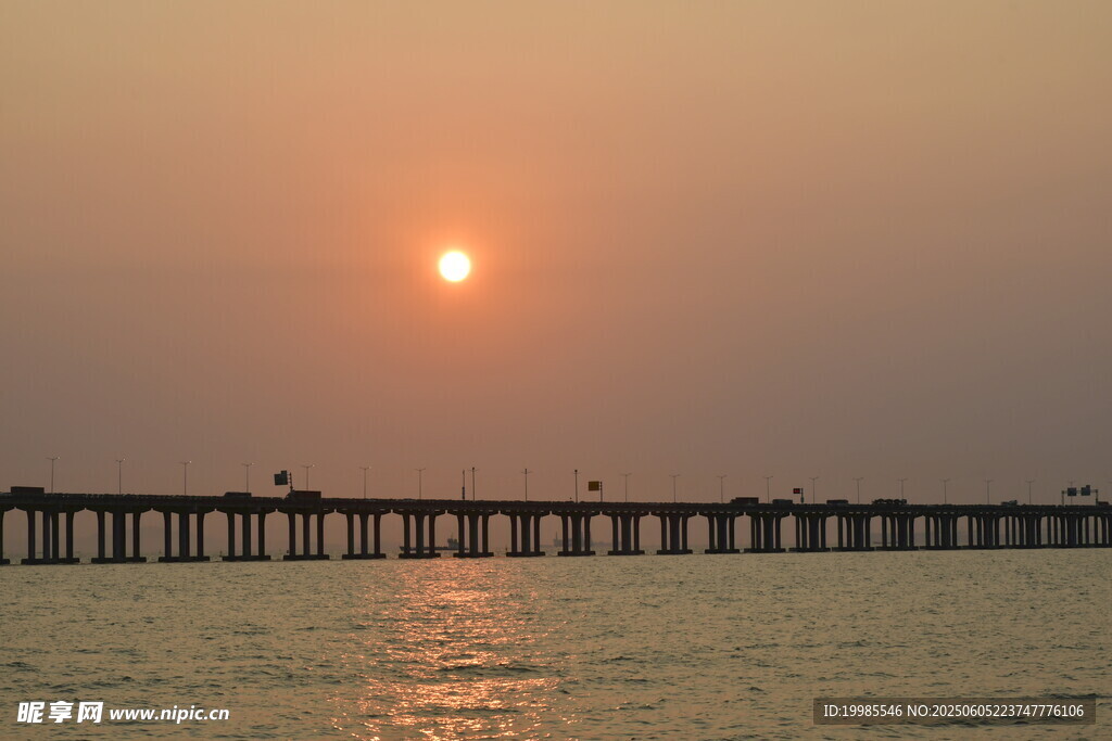 夕阳海报日落黄昏
