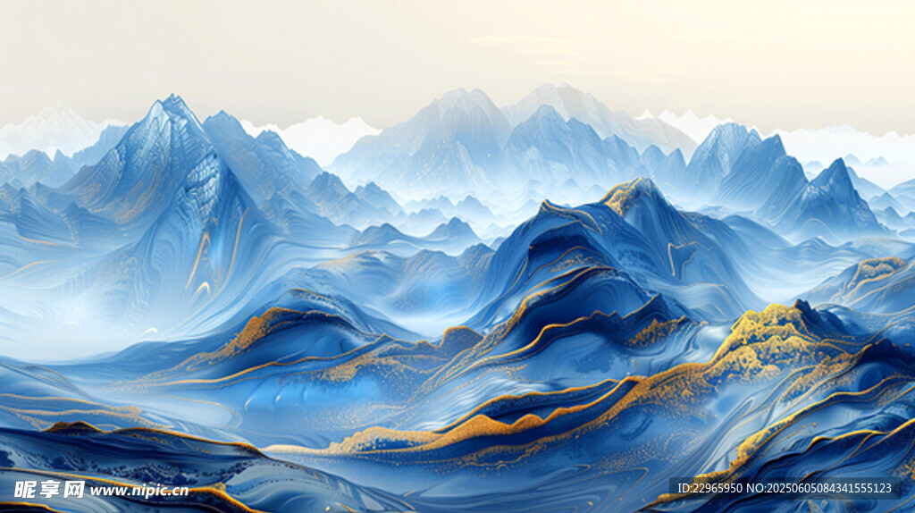 壮丽山川景观图