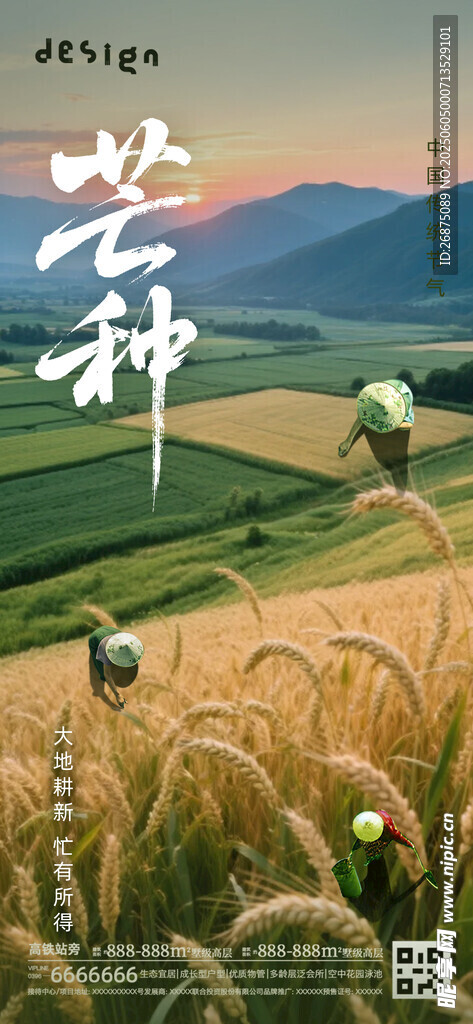 芒种海报设计