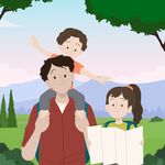 家庭户外欢乐出行