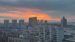 城市日落天际线美景