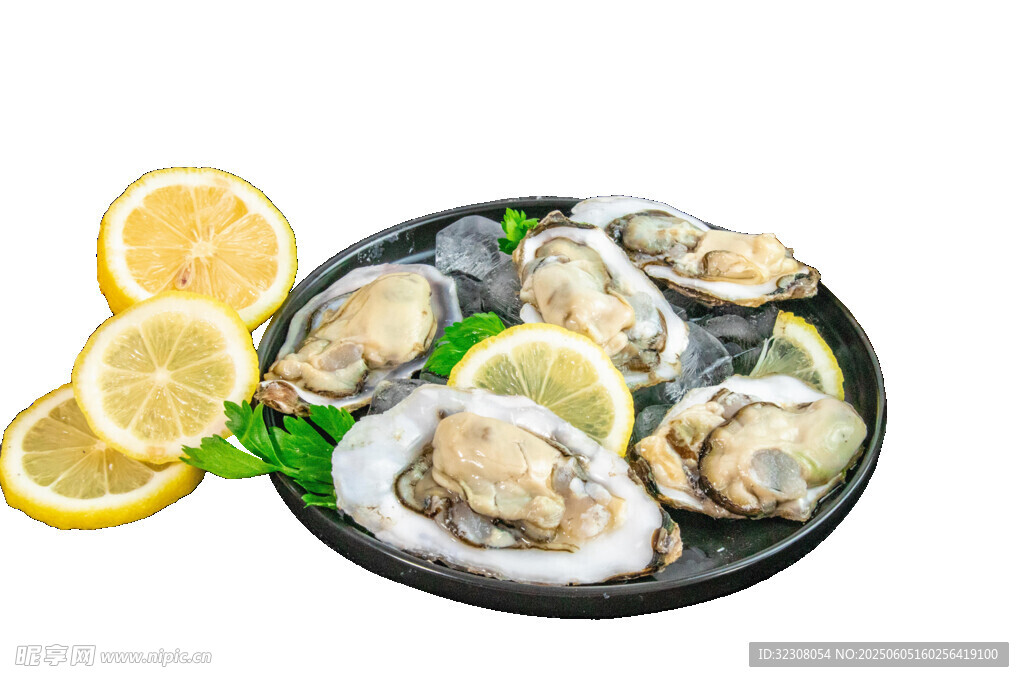 柠檬配生蚝 新鲜美味