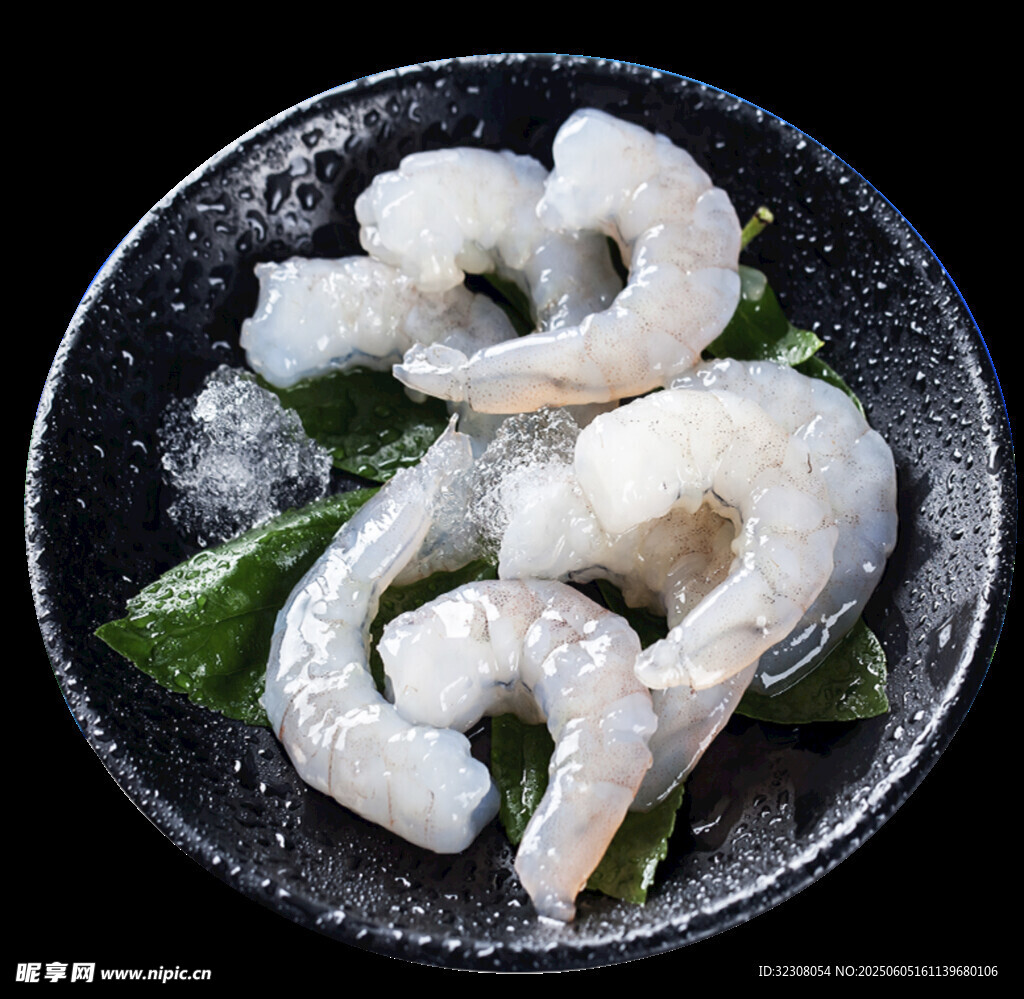 盘中鲜嫩虾仁