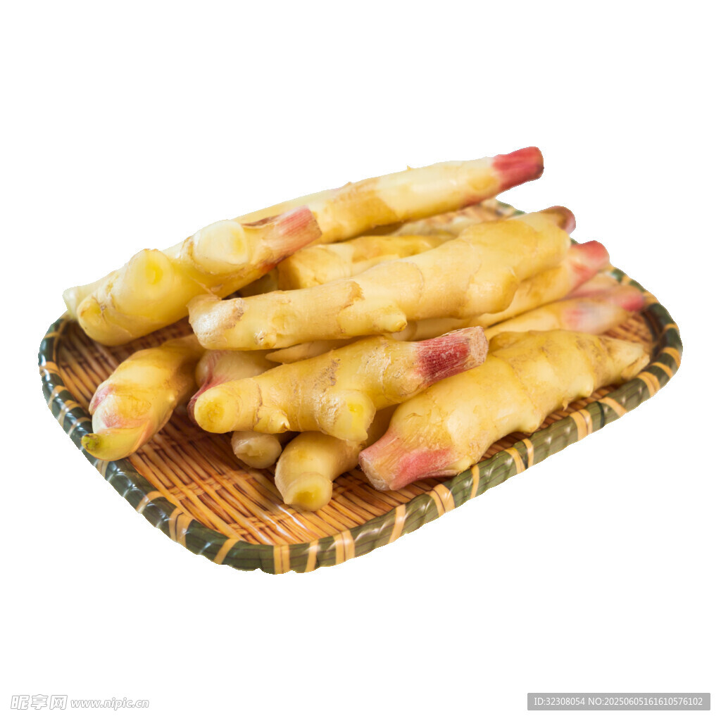 竹篮里的新鲜嫩藕