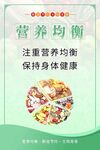 营养均衡身体健康公益海报
