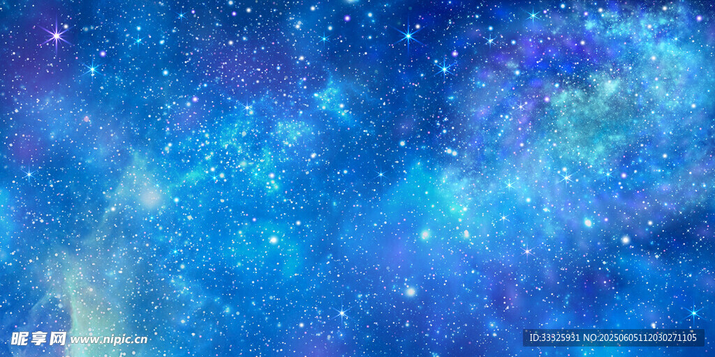 梦幻蓝色星空