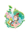 梦幻女孩与花草精灵世界