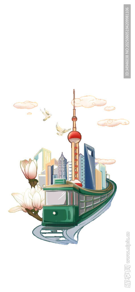 城市景观立体拼图模型
