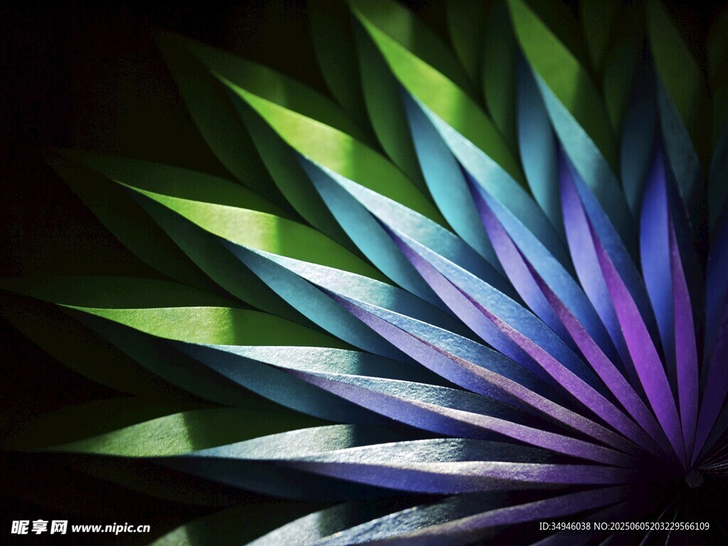 绚丽多彩的抽象花朵图案