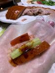 美味中式烤鸭及配菜
