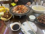 丰盛中式餐桌美食盛宴