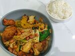 美味炒菜配米饭