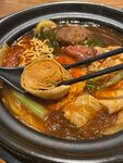 美味韩式部队火锅特写