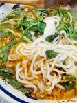 美味青菜面条诱人