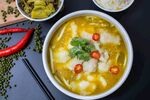 美味金汤酸菜鱼诱人呈现