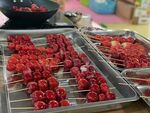 美味糖葫芦整齐摆放