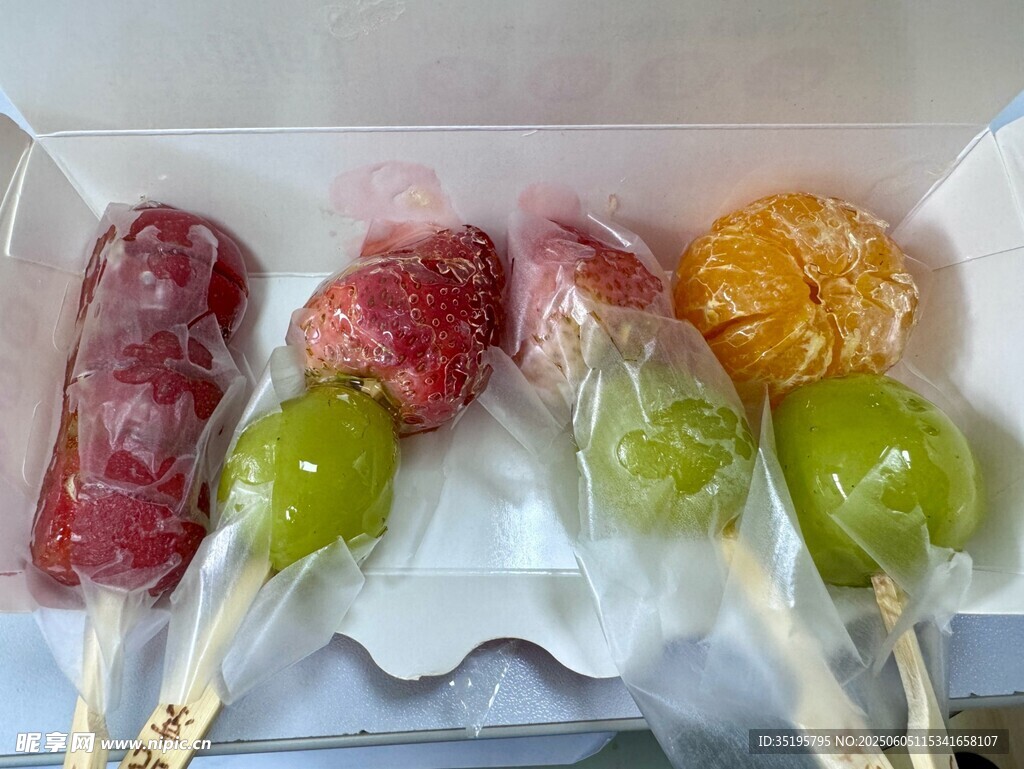 多彩水果棒棒糖展示
