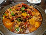 香辣美味牛蛙锅
