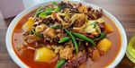 美味大盘鸡诱人上桌