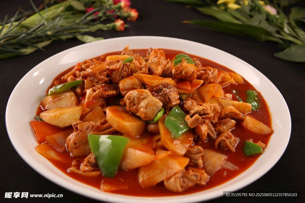 美味大盘鸡 色泽诱人