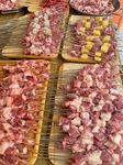 新鲜多样肉类食材展示