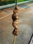 美味烤肉串特写