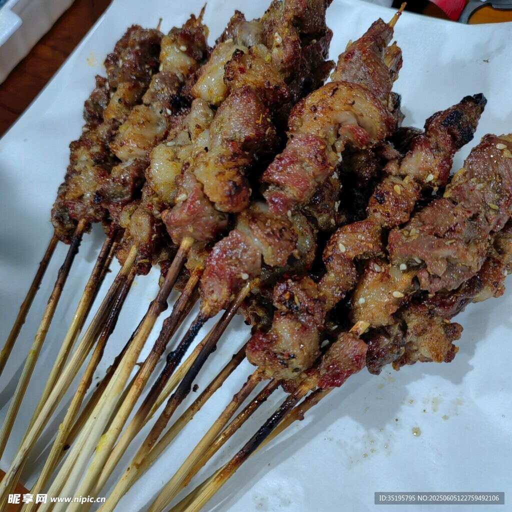 美味烤肉串诱人呈现