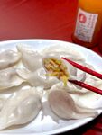 美味饺子特写