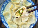 美味饺子特写