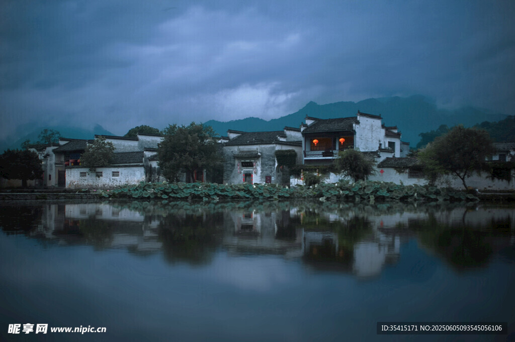 水墨江南水乡静谧景致