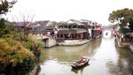 江南水乡小船悠悠美景