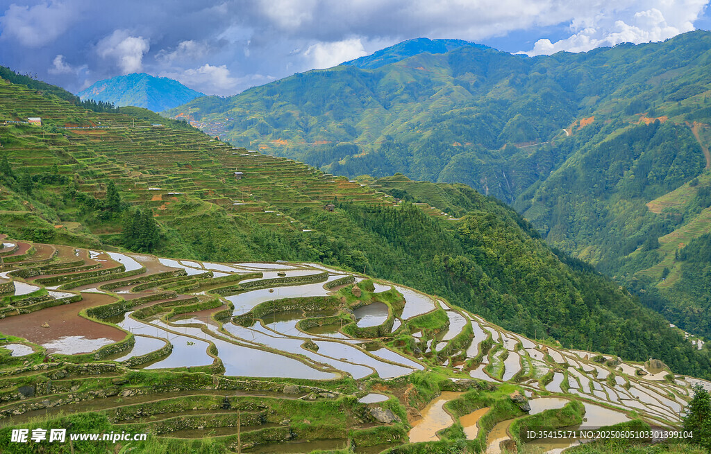 山间梯田美景