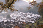 水墨风格山村景致