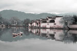 水墨江南水乡静谧景致