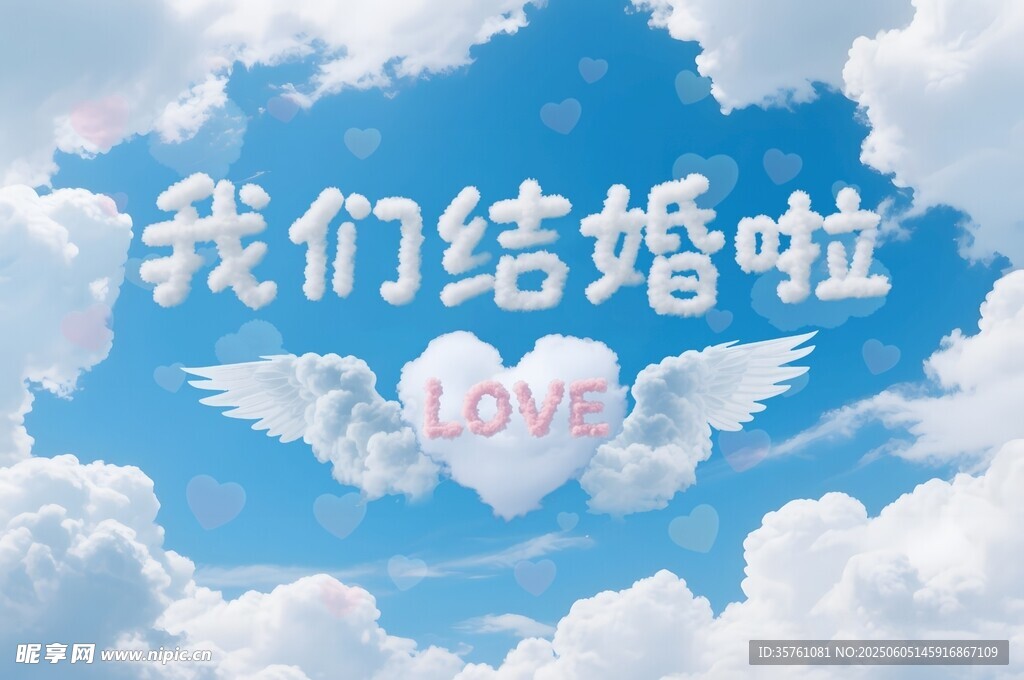 婚庆蓝天白云背景