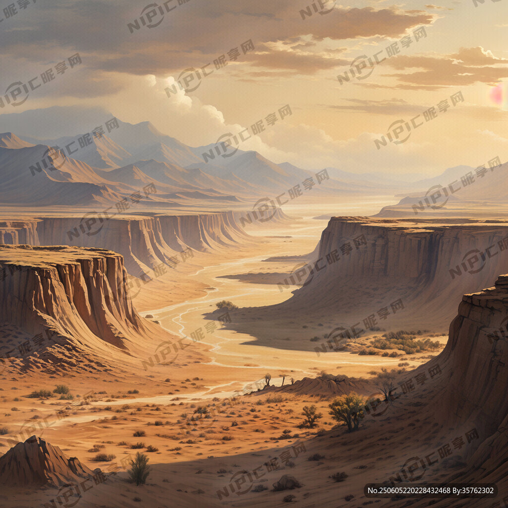 超大广角 俯视视角 大漠孤烟直