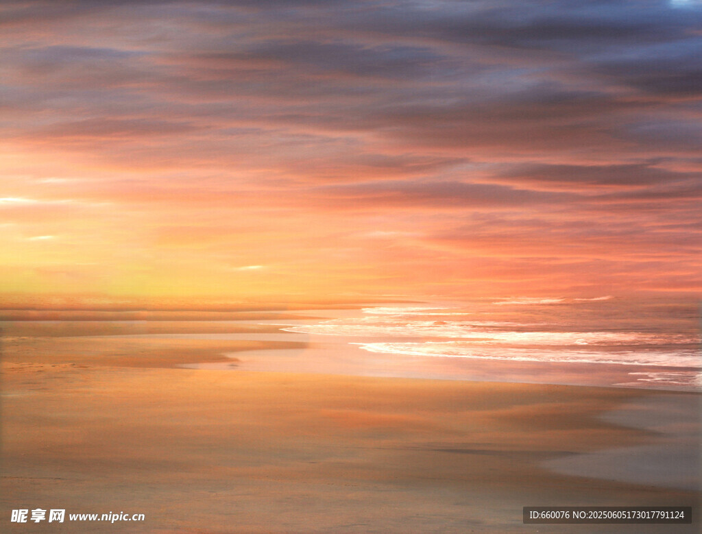 海边绚丽日落美景