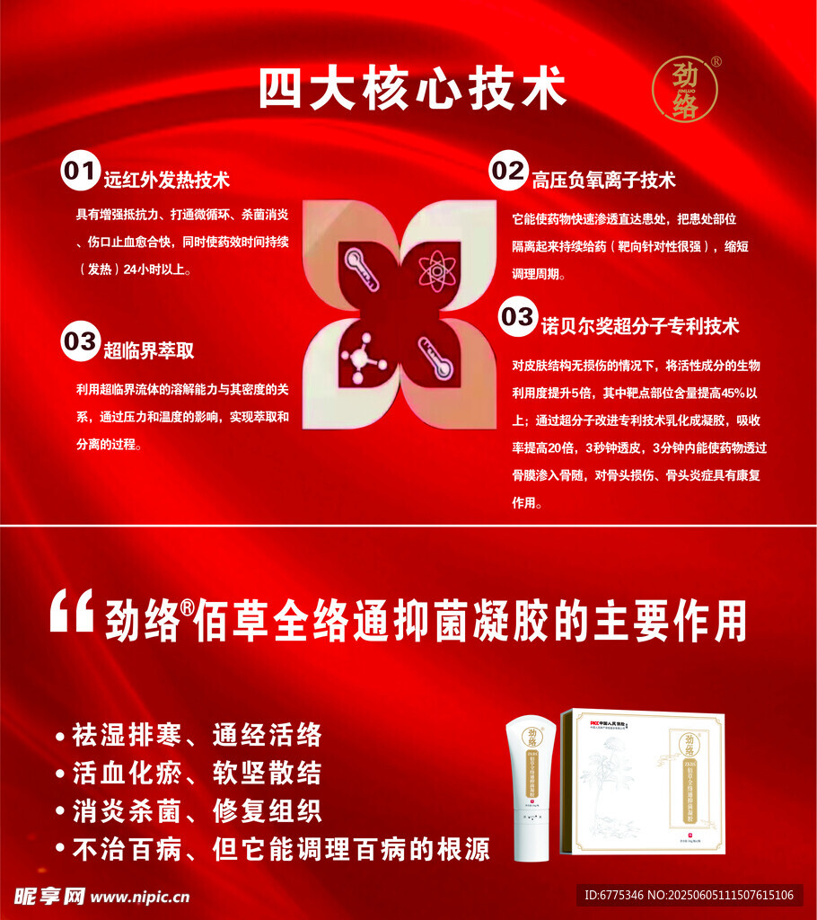 四大核心技术护肤产品展示
