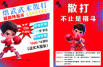 散打武术培训招生海报