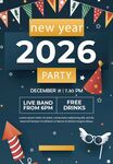 2026新年派对宣传海报