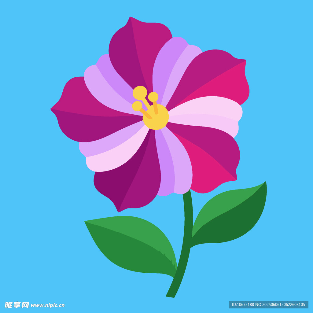 粉色花朵插画