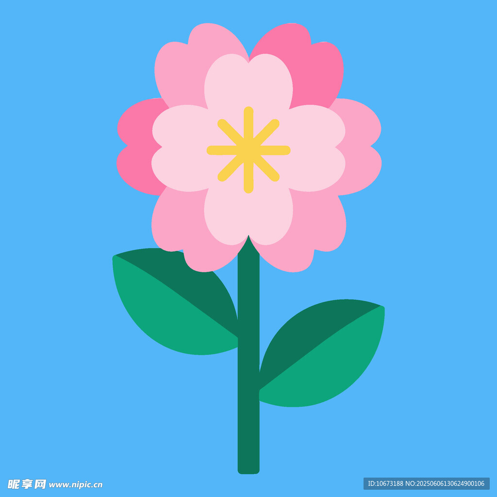 粉色花朵插画